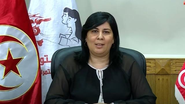عبير موسى رئيسة الحزب الدستورى الحر فى تونس