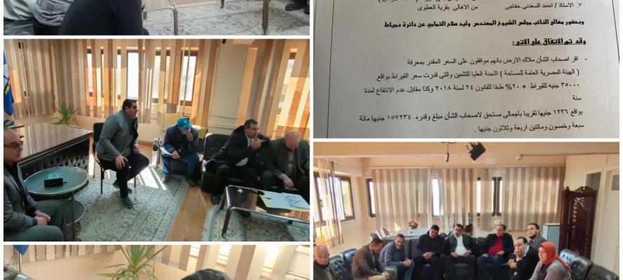 بالمستندات: بعد تدخل النائب وليد التمامي وعرض كافة مشاكل الصرف بقري دمياط بإسكان الشيوخ ..اليوم لجنة مشكلة من الهيئة تنتهي من حل مشكلة أرض محطة رفع صرف صحي قرية العطوي